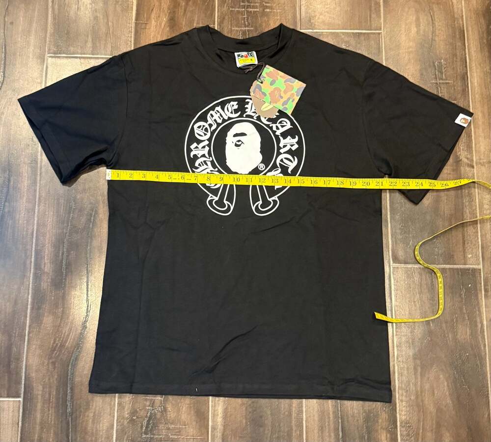 A Bathing Ape x Chrome Hearts Baby Milo Cross Logo T-shirt - Picture 7 of 8